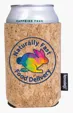 Koozie® Cork Can Cooler with Distressed Imprint — view 3