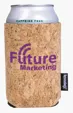 Koozie® Cork Can Cooler with Distressed Imprint — view 2