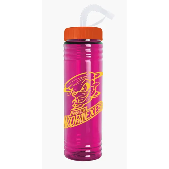 Garyline® Slim Fit Water Bottle with Straw Lid, 24 oz. — view 4