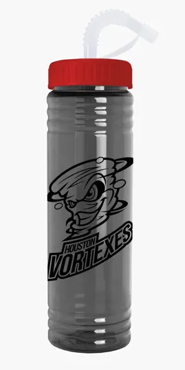 Garyline® Slim Fit Water Bottle with Straw Lid, 24 oz. — view 5