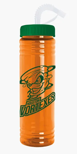 Garyline® Slim Fit Water Bottle with Straw Lid, 24 oz. — view 3