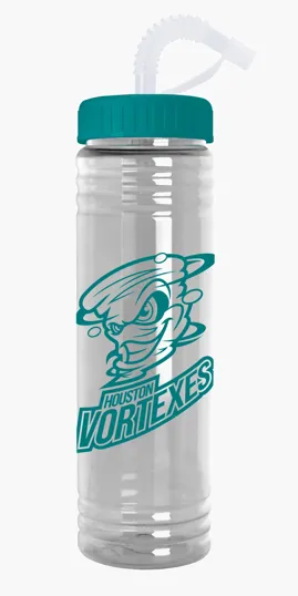 Garyline® Slim Fit Water Bottle with Straw Lid, 24 oz.