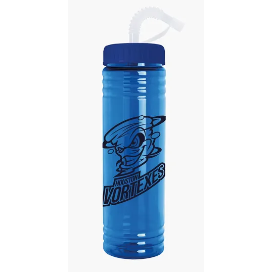 Garyline® Slim Fit Water Bottle with Straw Lid, 24 oz. — view 7