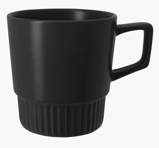 Good Value™ Lines Mug, 12 oz Stoneware