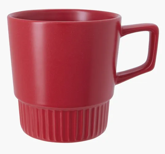 Good Value™ Lines Mug, 12 oz Stoneware — view 4
