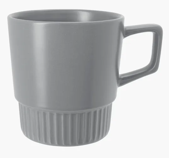 Good Value™ Lines Mug, 12 oz Stoneware — view 2