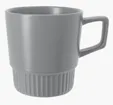 Good Value™ Lines Mug, 12 oz Stoneware — view 2