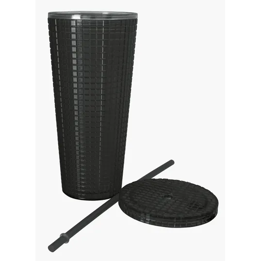 Good Value™ Square-Pattern Double-Wall Tumbler, 23 oz. — view 2
