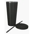 Good Value™ Square-Pattern Double-Wall Tumbler, 23 oz. — view 2