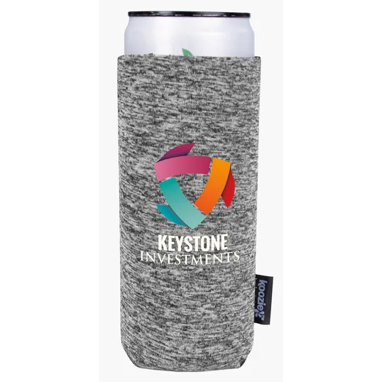 Koozie® Heather Collapsible Slim Can Cooler — view 9