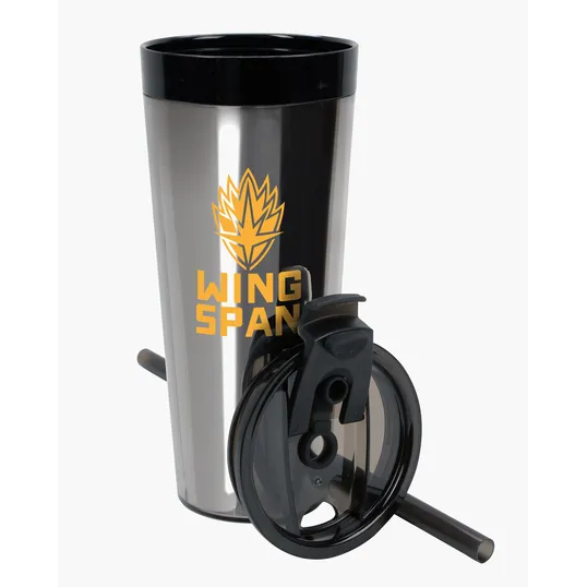 Glam RAS Tumbler, 24 oz. Double-Wall Acrylic Cup with Straw — view 17