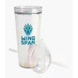 Glam RAS Tumbler, 24 oz. Double-Wall Acrylic Cup with Straw — view 24