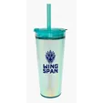 Glam RAS Tumbler, 24 oz. Double-Wall Acrylic Cup with Straw — view 26