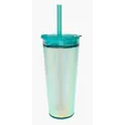 Glam RAS Tumbler, 24 oz. Double-Wall Acrylic Cup with Straw — view 14