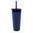 Glam RAS Tumbler, 24 oz. Double-Wall Acrylic Cup with Straw — view 5