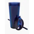 Glam RAS Tumbler, 24 oz. Double-Wall Acrylic Cup with Straw — view 4