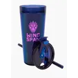 Glam RAS Tumbler, 24 oz. Double-Wall Acrylic Cup with Straw — view 19