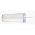 Glam RAS Tumbler, 24 oz. Double-Wall Acrylic Cup with Straw — view 12