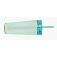 Glam RAS Tumbler, 24 oz. Double-Wall Acrylic Cup with Straw — view 15