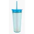 Glam RAS Tumbler, 24 oz. Double-Wall Acrylic Cup with Straw — view 8