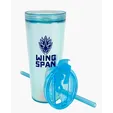 Glam RAS Tumbler, 24 oz. Double-Wall Acrylic Cup with Straw — view 21