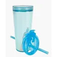 Glam RAS Tumbler, 24 oz. Double-Wall Acrylic Cup with Straw — view 7