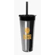 Glam RAS Tumbler, 24 oz. Double-Wall Acrylic Cup with Straw — view 16