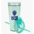 Glam RAS Tumbler, 24 oz. Double-Wall Acrylic Cup with Straw — view 27