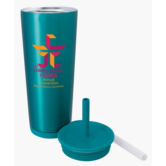 Astrid Recycled Stainless Steel Vacuum Tumbler, 24 oz. — view 34