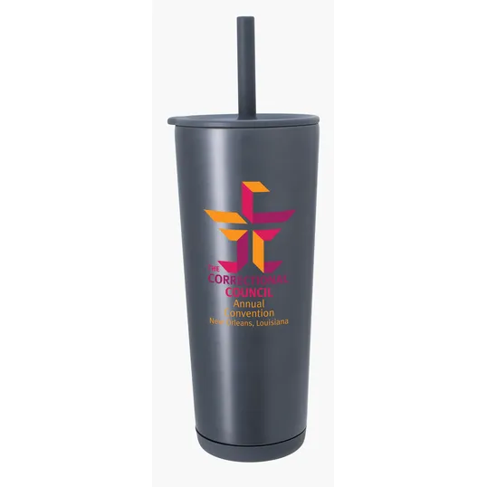 Astrid Recycled Stainless Steel Vacuum Tumbler, 24 oz. — view 20