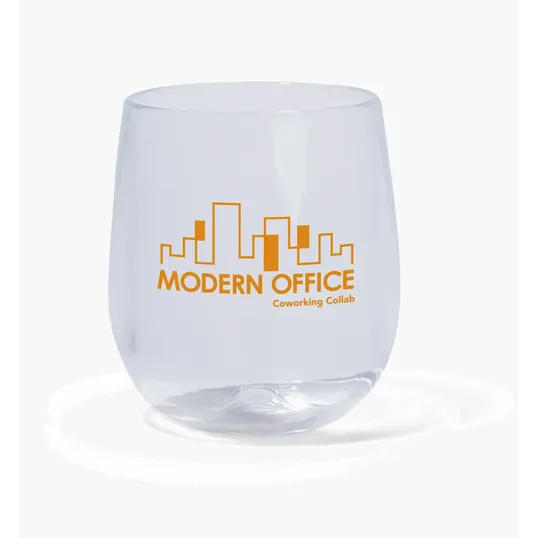 Silipint® Clear Stemless Wine Glass - 12 oz. — view 2