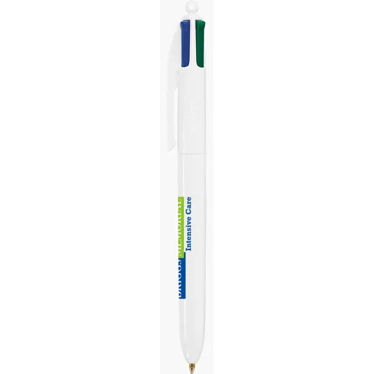 BIC® 4-Color™ Multicolor Ballpoint Pen, White Barrel — view 6