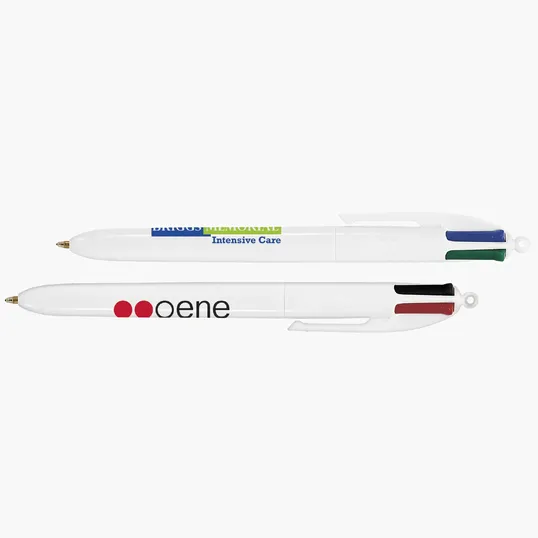 BIC® 4-Color™ Multicolor Ballpoint Pen, White Barrel — view 16