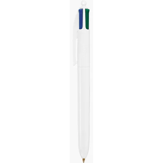 BIC® 4-Color™ Multicolor Ballpoint Pen, White Barrel