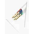 BIC® 4-Color™ Multicolor Ballpoint Pen, White Barrel — view 9