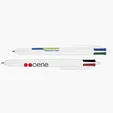BIC® 4-Color™ Multicolor Ballpoint Pen, White Barrel — view 16