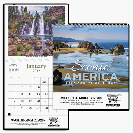HotLine® Products Scenic America® Pocket Calendar