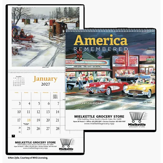 HotLine® Products America Remembered Pocket Calendar — view 2