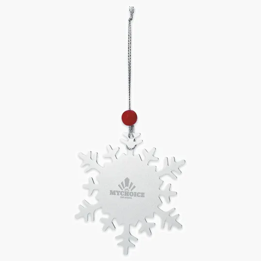 Snowflake Ornament, Aluminum, 3.125 in — view 4