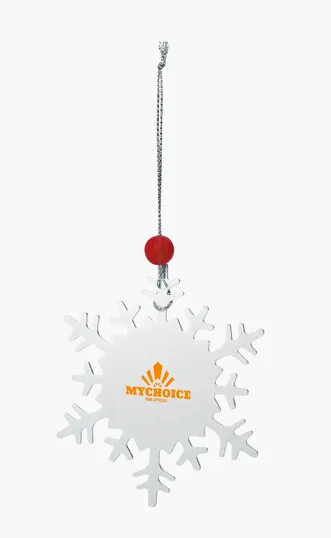 Snowflake Ornament, Aluminum, 3.125 in — view 2