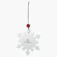 Snowflake Ornament, Aluminum, 3.125 in — view 4