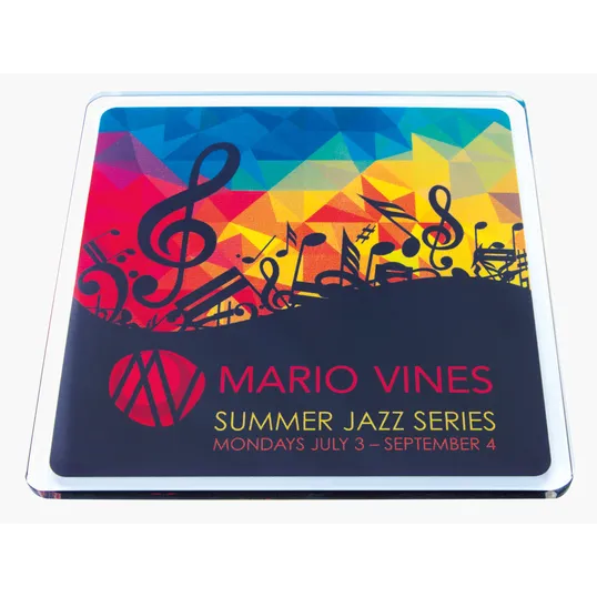 Good Value™ Square Acrylic Coaster, 3.5 in. — view 2
