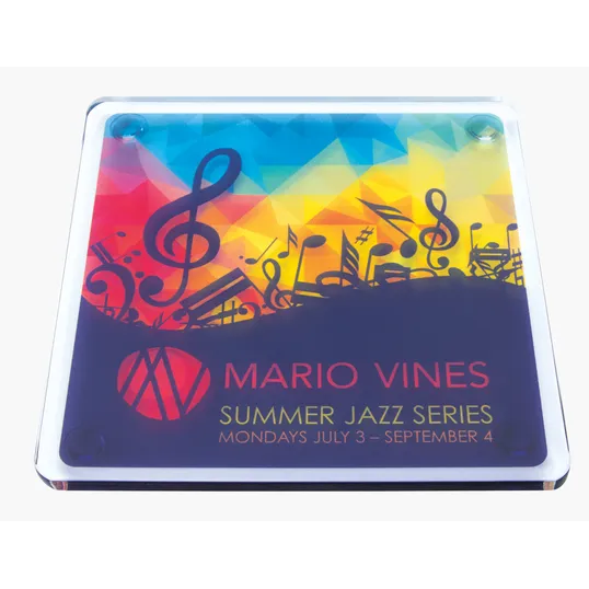 Good Value™ Square Acrylic Coaster, 3.5 in. — view 4