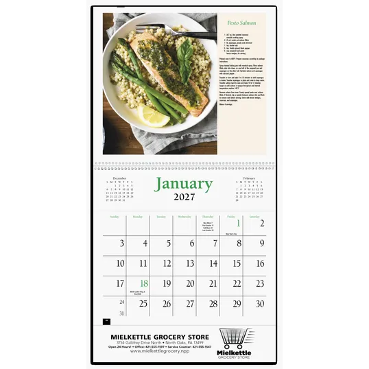 HotLine® Products Recipe Pocket Calendar — view 4