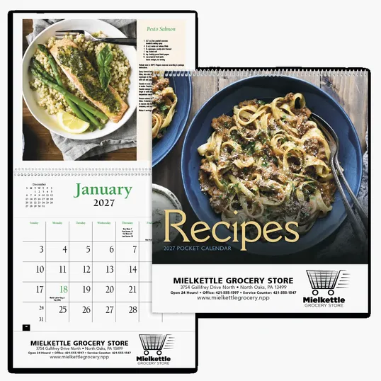 HotLine® Products Recipe Pocket Calendar