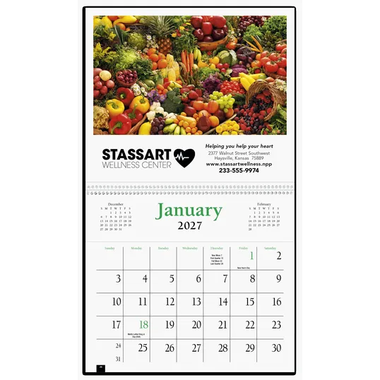 HotLine® Products Pocket Cookbook Calendar, 8 x 15.375 in. — view 4