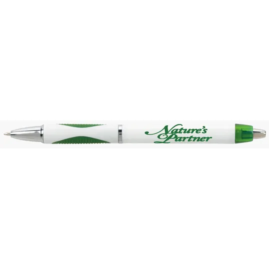 Spot Pen with Rubber Grip and Chrome Accents — view 5