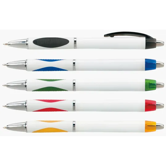 Spot Pen with Rubber Grip and Chrome Accents