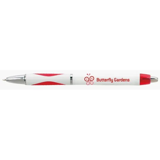 Spot Pen with Rubber Grip and Chrome Accents — view 6