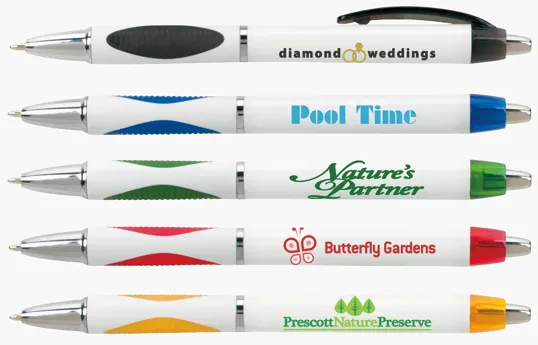 Spot Pen with Rubber Grip and Chrome Accents — view 2